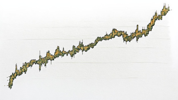 A graph showing the inflation rate rising over the past 12 months, depicted with a jagged upward line. Coins are scattered at the base of the graph, symbolizing the erosion of purchasing power.