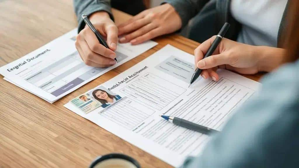 Documentos necessários para o cadastro