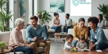 Optimize Your 2026 Medicaid: Avoid Common Pitfalls Diverse group in a modern clinic waiting area, symbolizing 2026 Medicaid access.
