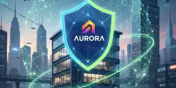 Cybersecurity Protocols for US Startups: A 7-Step 2026 Guide Digital shield protecting a startup network, symbolizing advanced cybersecurity protocols for US businesses in 2026.
