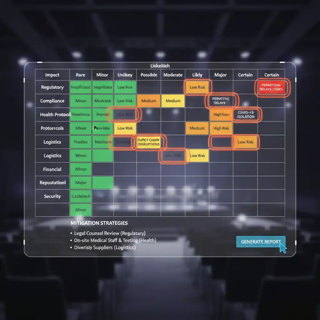 Digital risk assessment matrix for national event planning in 2026