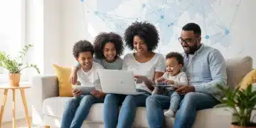 Affordable Connectivity Program 2026: Subsidized Internet Access Guide Family using subsidized internet access on laptop and tablet