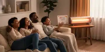 Family enjoying warm home after receiving energy bill assistance