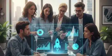 Securing Federal Grants 2026: A Startup's Guide to Tech Innovation Funding Startup team collaborating on federal grant application strategy for tech innovation in 2026.