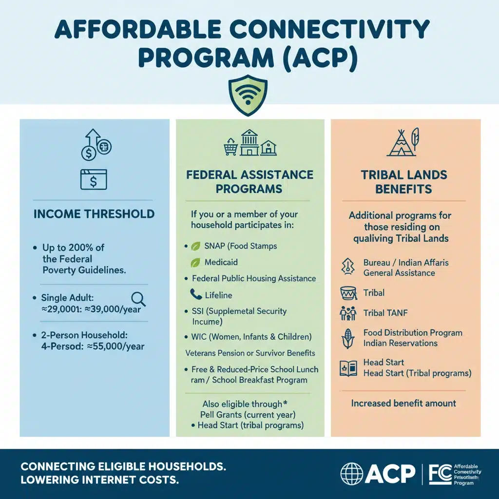 ACP eligibility criteria infographic