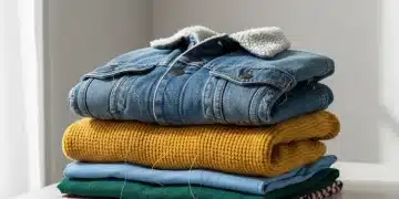 Neatly folded clothes, symbolizing longevity and care