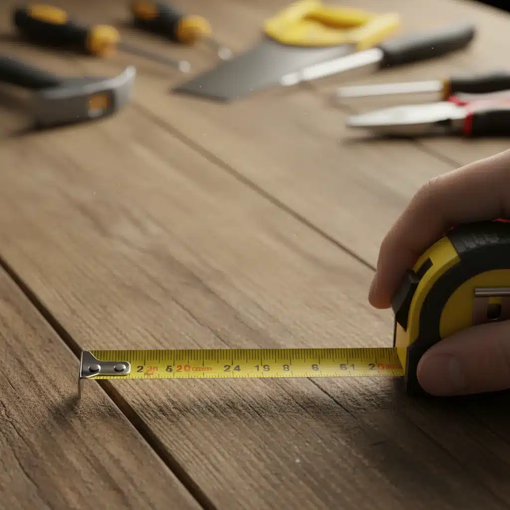 Hand holding a tape measure for accurate DIY project measurements