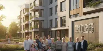 Diverse tenants in front of federally assisted housing complex 2026 updates