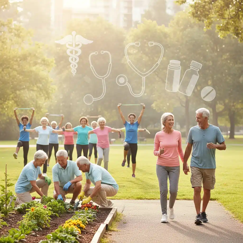 Seniors enjoying wellness activities, reflecting Medicare Advantage extra benefits