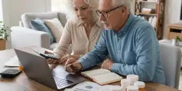 Senior couple planning 2026 Medicare Part D prescription savings