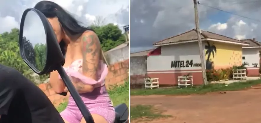 Esposa flagra marido saindo de motel com a “própria irmã” e causa barraco; VÍDEO