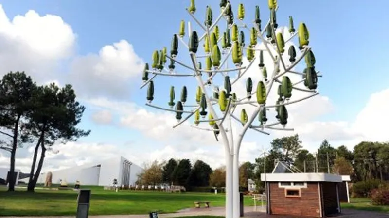 A incrível árvore que produz energia eólica